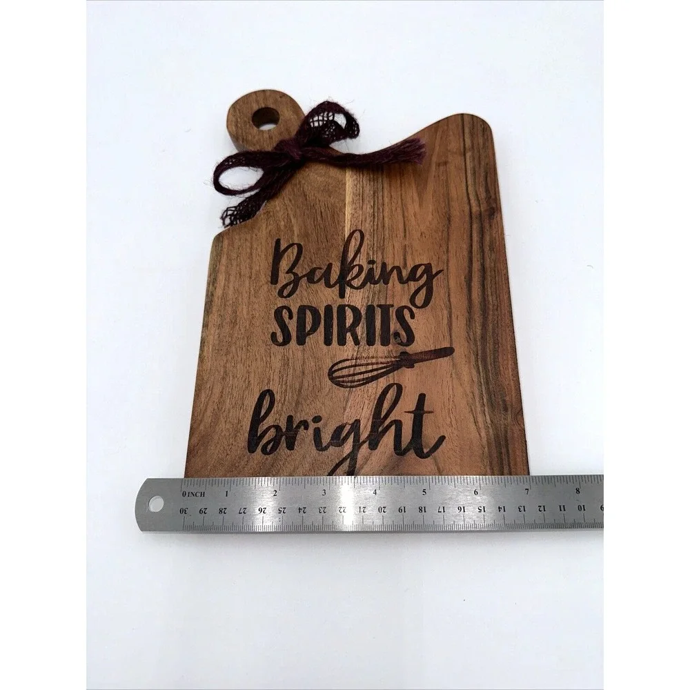 Fabulous Home Acacia Wood Paddle Board Baking Spirits Bright Decor 11